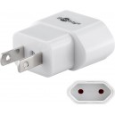 Adaptateur secteur US/Japon, blanc