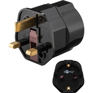 Adaptateur secteur UK, noir