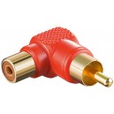 Adaptateur Cinch 90°  Rouge