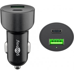 Chargeur Rapide Double USB pour Voiture USB-C™ PD (Power Delivery) (48 W)